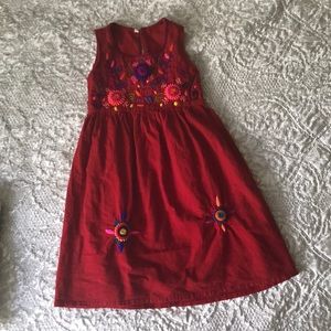 Authentic Guatemalan Embroidered Kids Dress
